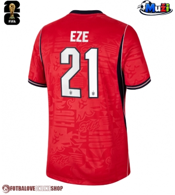 Anglie Eberechi Eze #21 Venkovní Dres MS 2026 Krátkým Rukávem